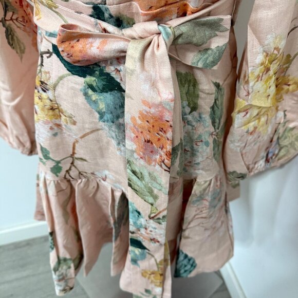 Zimmermann Illuminate Peplum Mini Dress - Picture 8 of 11